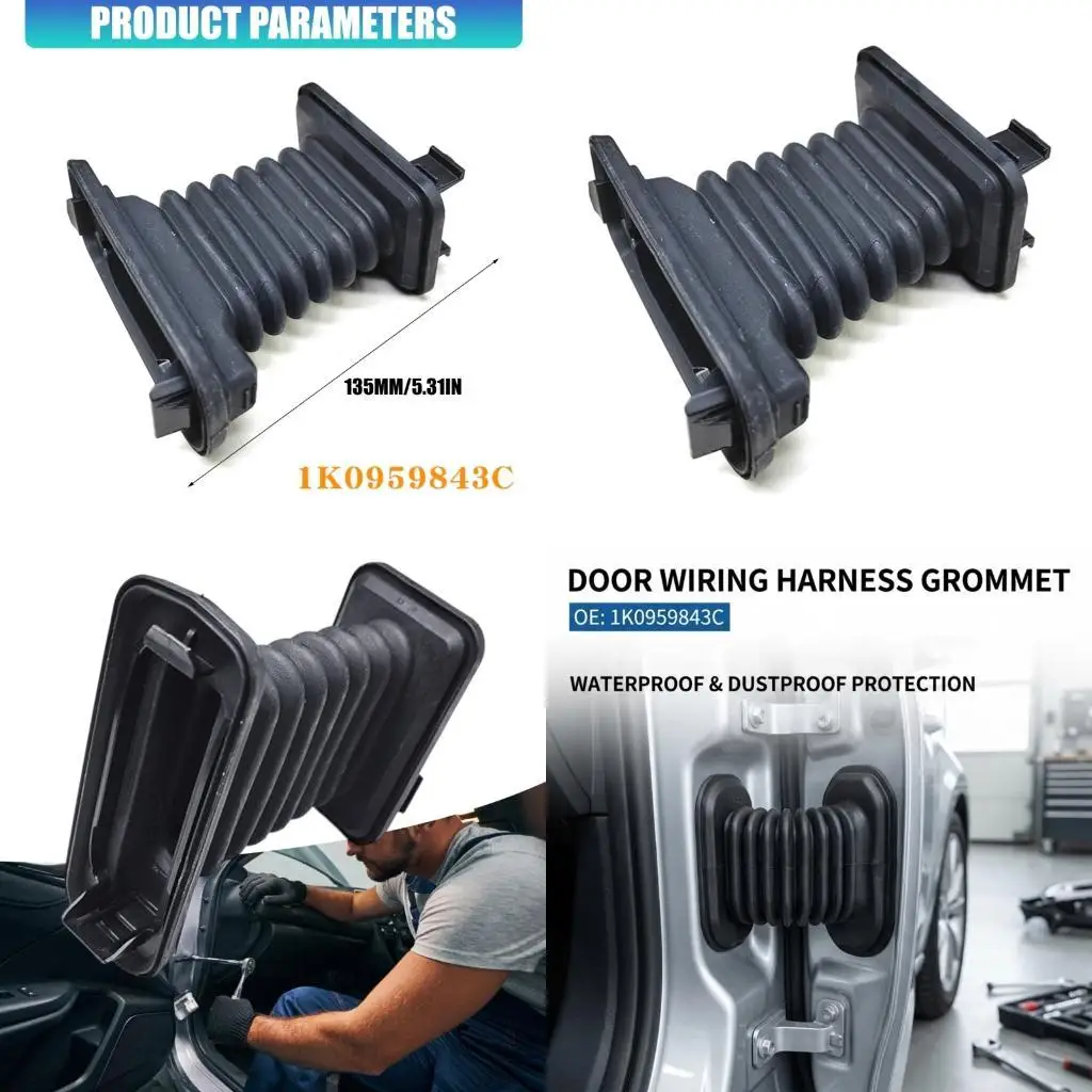 Long Lasting Heavy Duty Protective ABS Car Door Threading Sheathing Wiring Harness Cable Cover Dust 1K0959843C