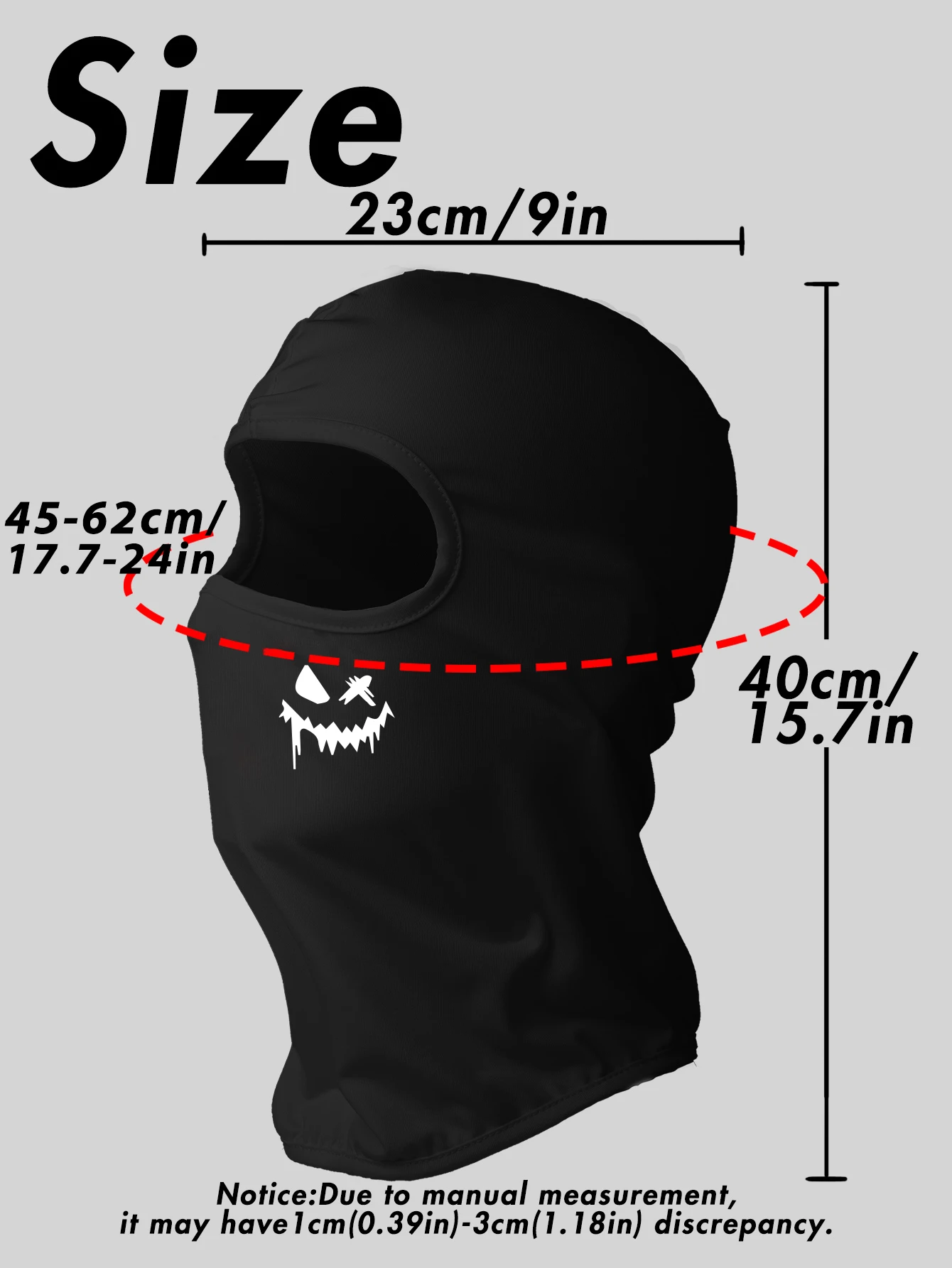 Musion Motorrad Sturmhaube Mode Druck Sonnenschutz Vollgesichtsmaske Atmungsaktive Maske Sturmhaube Fahrrad Radfahren Kopfbedeckung Un – Detail 2