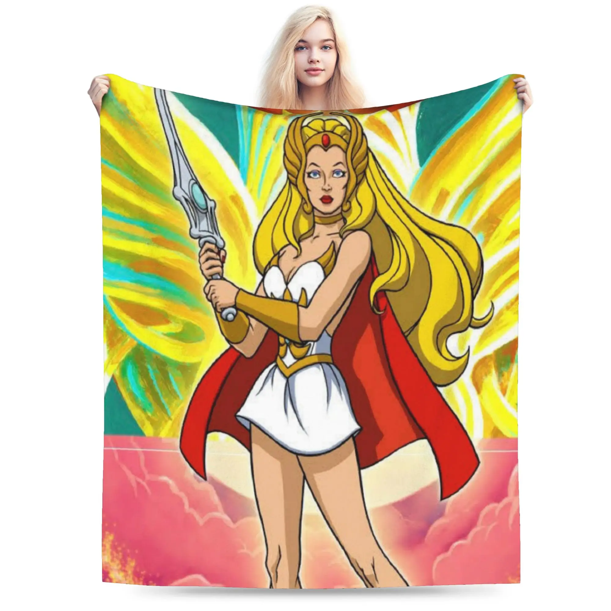She-Ra and the Princesses of Power Accessories Blanket Lightweight Thin Fleece  Throw Blanket Cozy Quilt