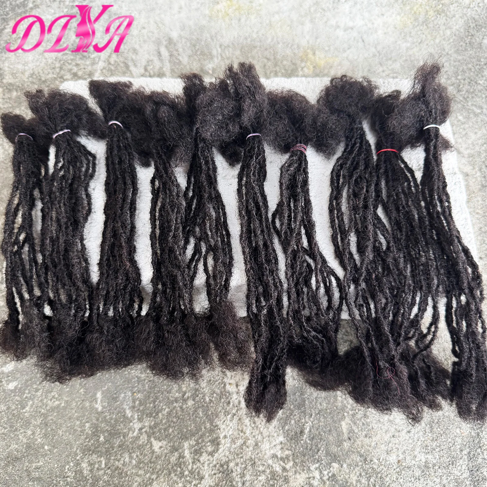 

Locs Extesnions Human Hair 0.2cm Thickness Sisterlocks Extensions Curly Handmade Interlocking Dreadlock Extensions Soft Locs