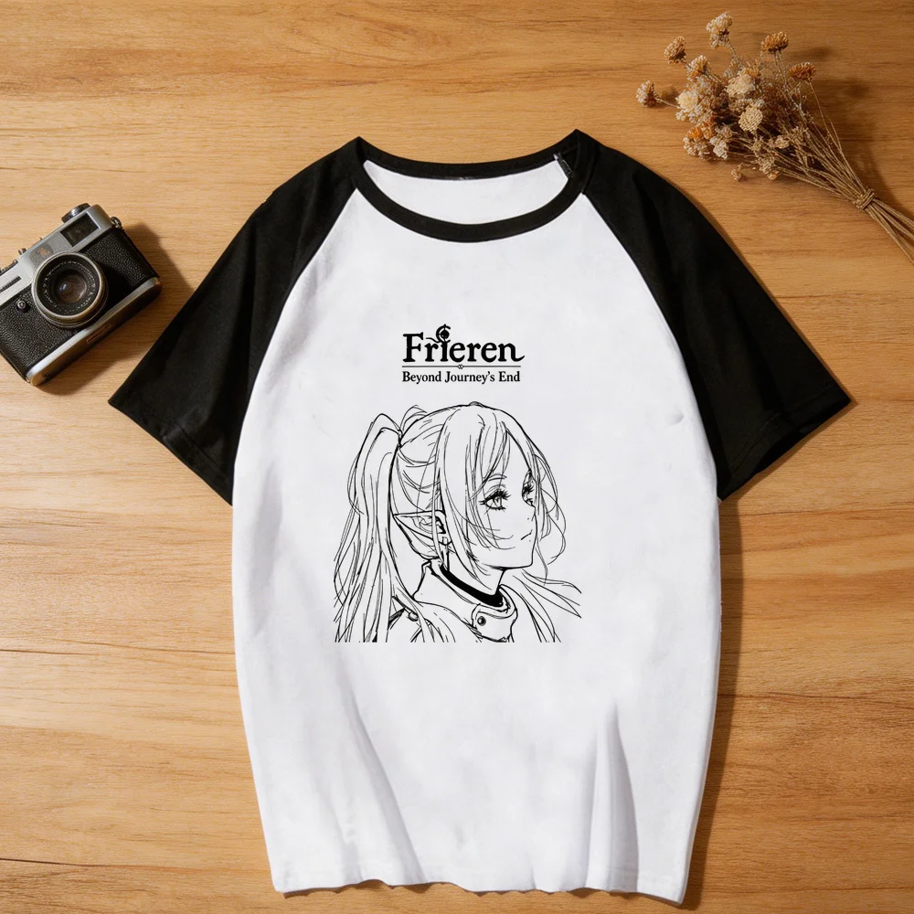 Frieren t shirt femme meme gothic 2000s t shirt summer 80s cheap emo kawaii