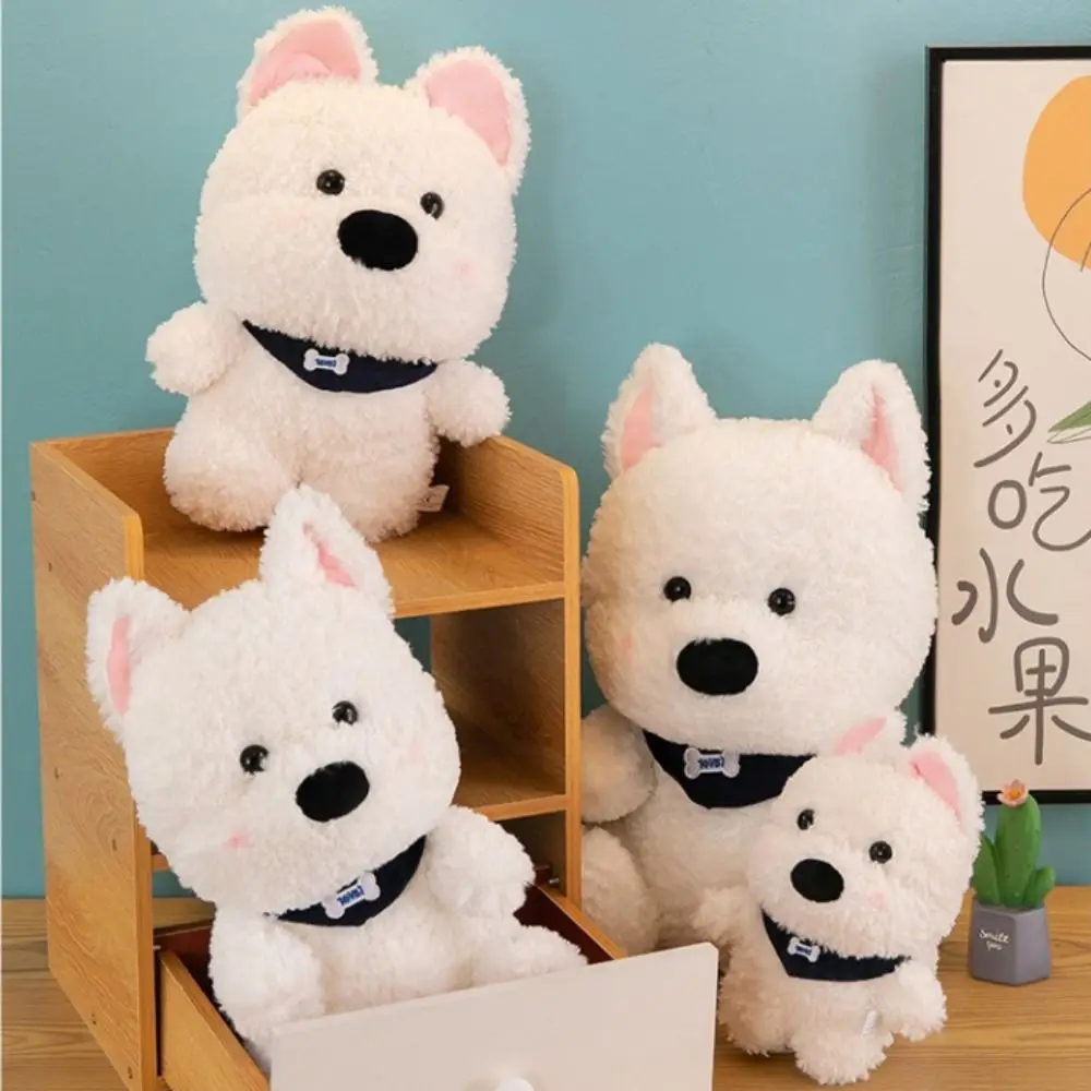 

Stuffed Animal Simulation Dog Plush Doll Big Ear Cartoon Cartoon Cute Dog Doll Soft Fluffy Stuffed Scarf Puppy Dog