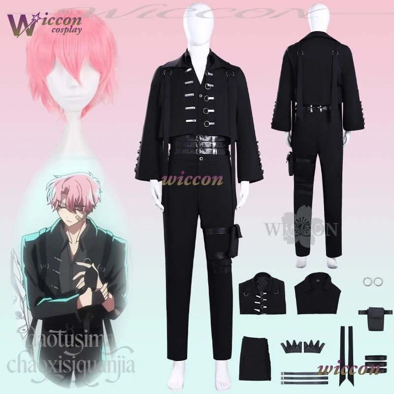 

Группа Moe Idol F/ACE Tamon Fukuhara Косплей Аниме Tamon's B-Side, которая лицу тебя Tamon теперь Костюм Черная Униформа Рождество