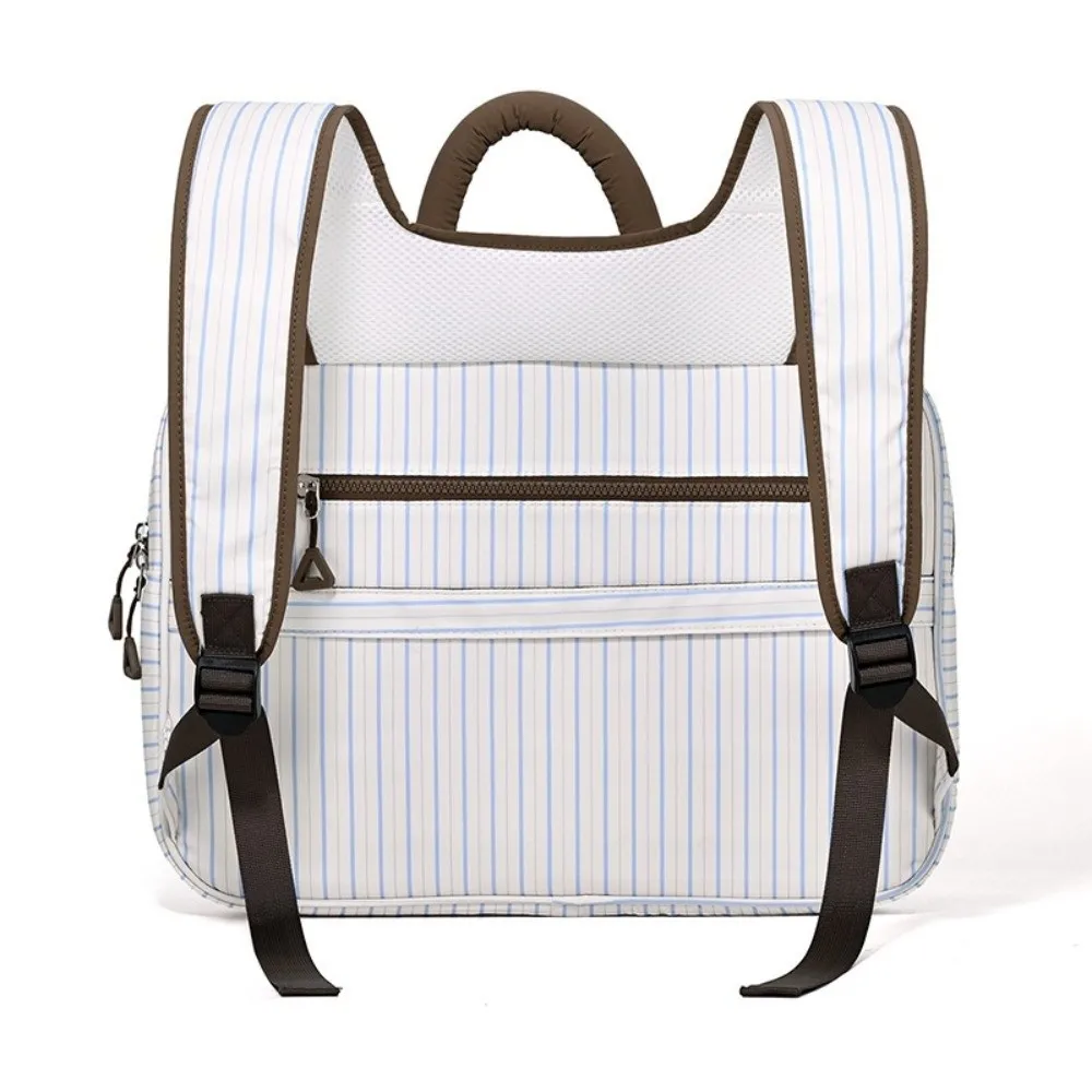 Short Trip Travel Double Shoulder Student Backpack Plaid Print Canvas Laptop Bag Computer Backpack for Lenovo Dell Laptop