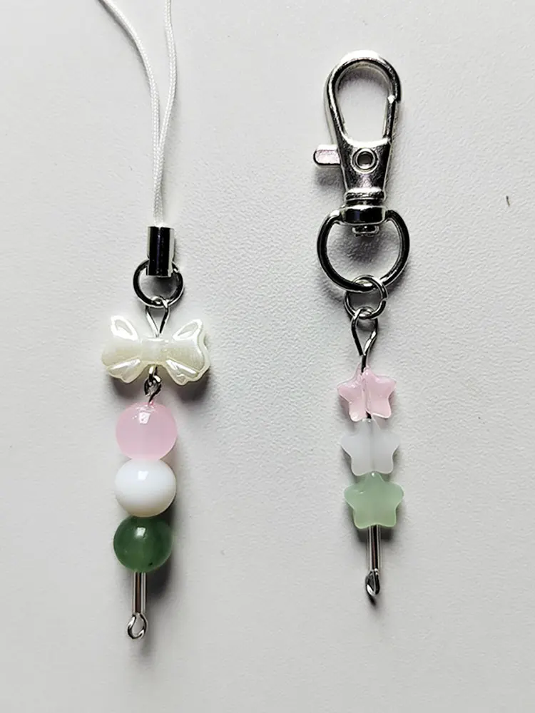 Dango phone charm star keychain y2k