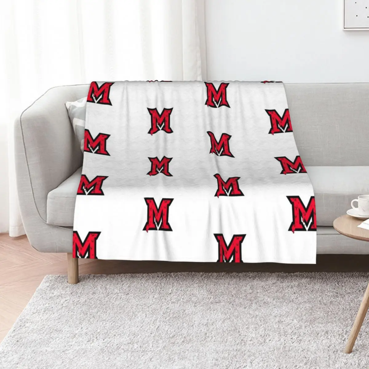 Miami of Ohio Drip Throw Blanket Giant Sofa Travel anime decorative Bed covers Soft Plush Plaid Blankets