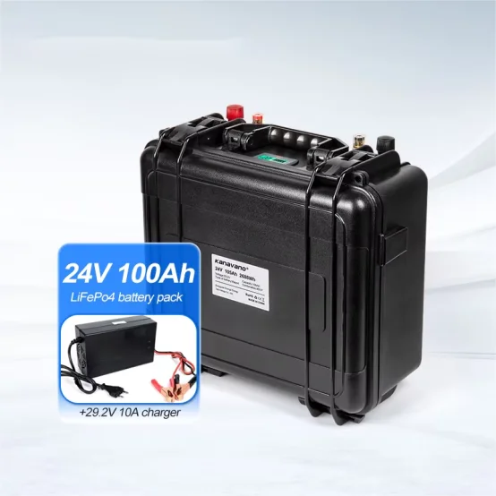 

Перезаряжаемый аккумулятор постоянного тока 24 В 105 Ач 200 Ач Водонепроницаемый аккумулятор 24 В Электрический каяк Портативный аккумуляторный блок