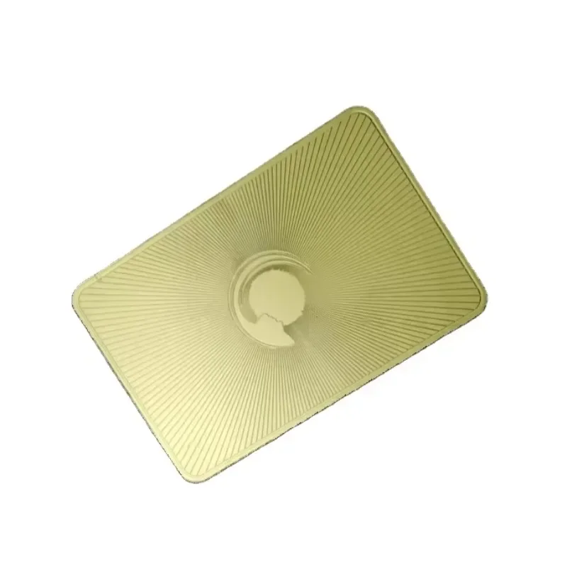 

Custom Gold Metal Business Card ISO Model with NFC & RFID Communication Interfaces 13.56MHz Frequency Personal Blank Card