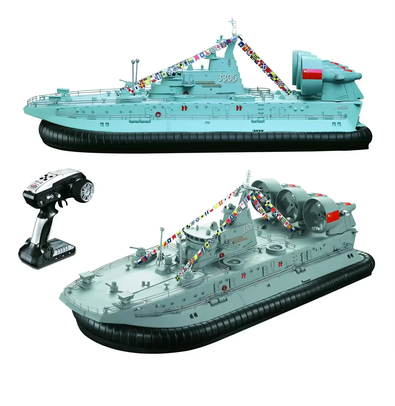 SJY-C201 1/110 2.4G RTR land water brushless motor air cushion high speed boat toys remote control warship rc hovercraft model