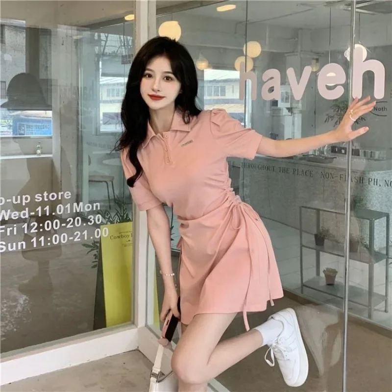 فستان ضيق فساتين حريمي أسود ضمادة Bodycon مشد ملابس بأكمام قصيرة صيف 2025 قطعة واحدة ملابس جديدة في متعرجة