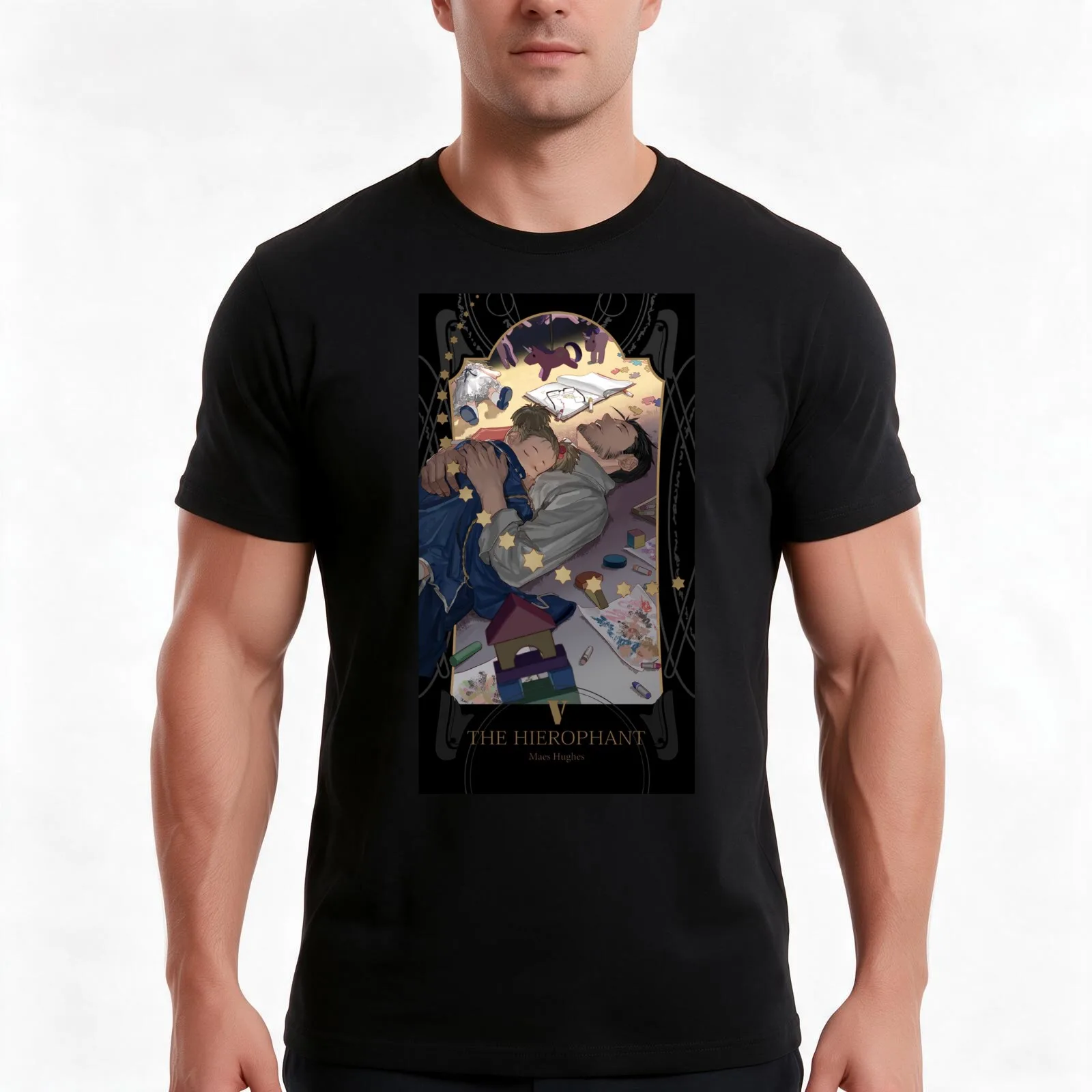 Fullmetal Alchemist Brotherhood - Maes Hughes T-Shirt Summer Casual Cotton Tee Oversized Streetwear Tops Unisex Men Women