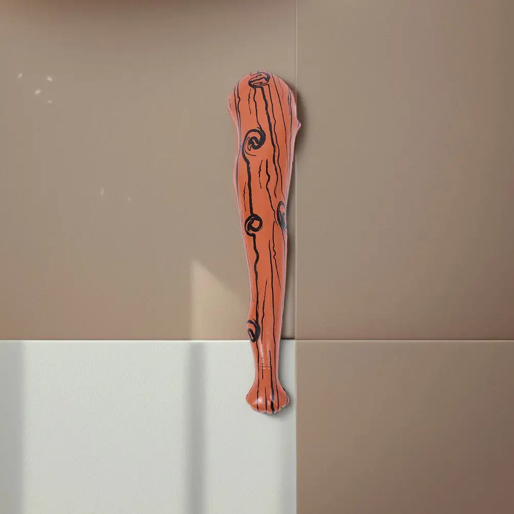 Bate de Béisbol Inflable con Rayas Marrones, Palo de Animación Deportiva, Recuerdo para Fiestas Infantiles, Accesorios para Hacer Ruido en Partidos Deportivos