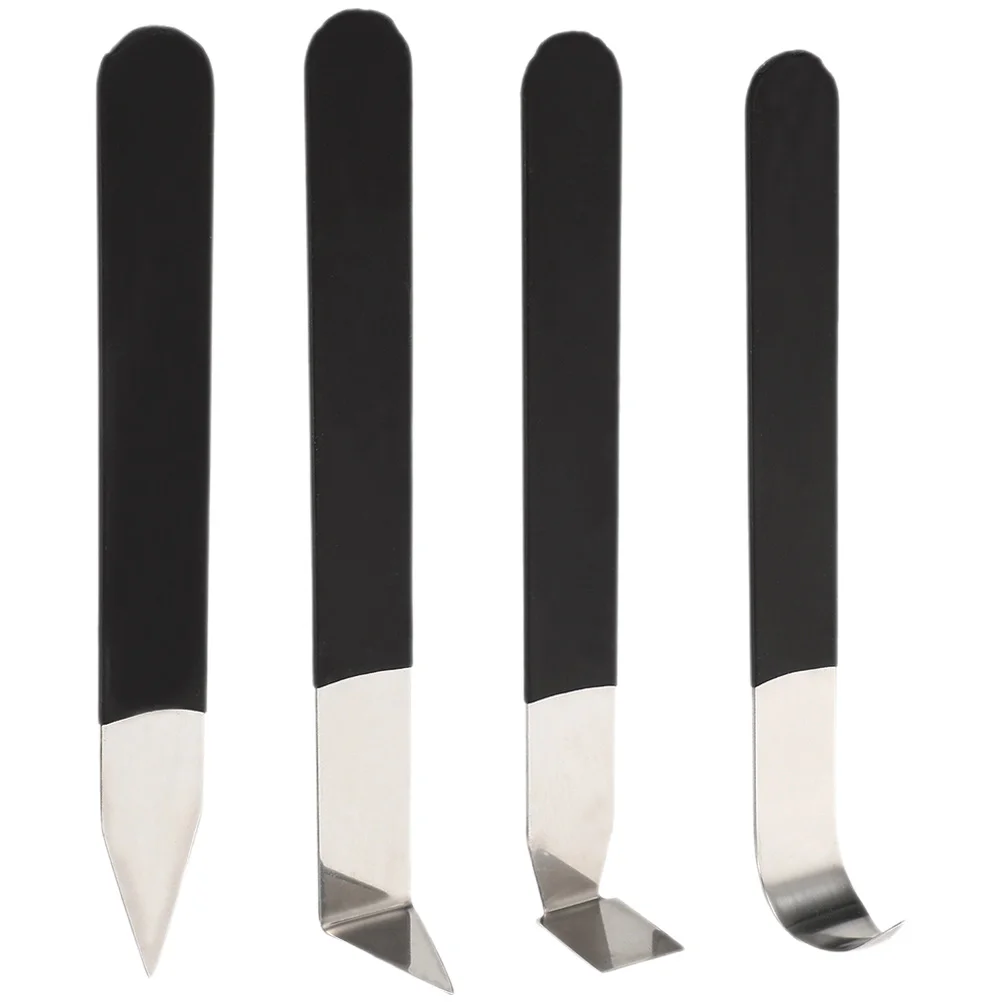 4 stuks Klei Beeldhouwen Carve Cutter met Ergonomisch Handvat voor DIY Aardewerk Handvat Maken Carving Gereedschap Handwerk Klei Gereedschap