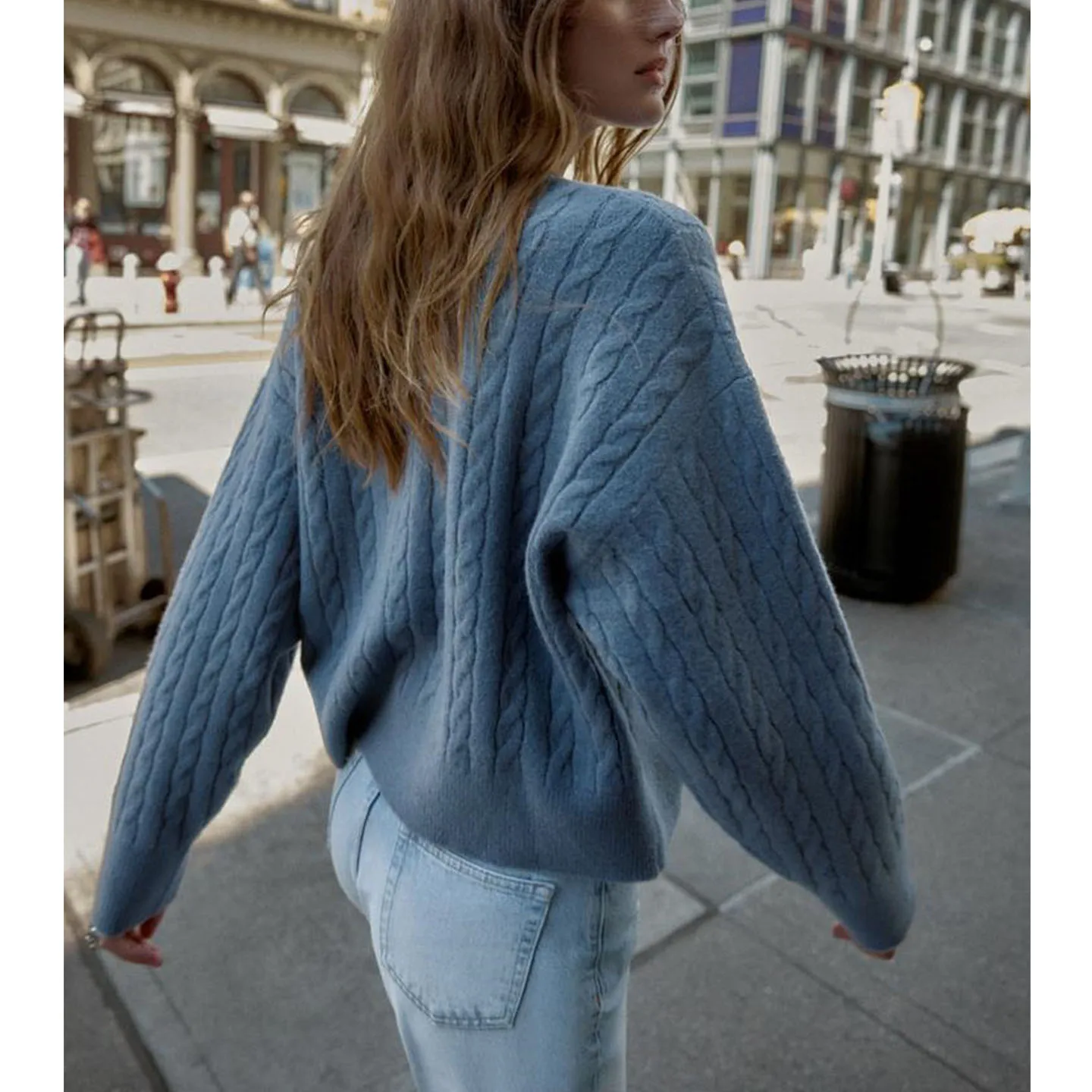 Herbst Neue Ankunft frauen Faul Sle runde Ne Lange Sve Twisted Strickwaren Weiche Polyester Faser Casual Lose Fit Pullover