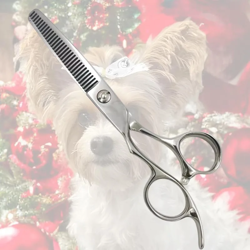 6 inch dog grooming thinning scissors,left hand pet hair grooming  shears