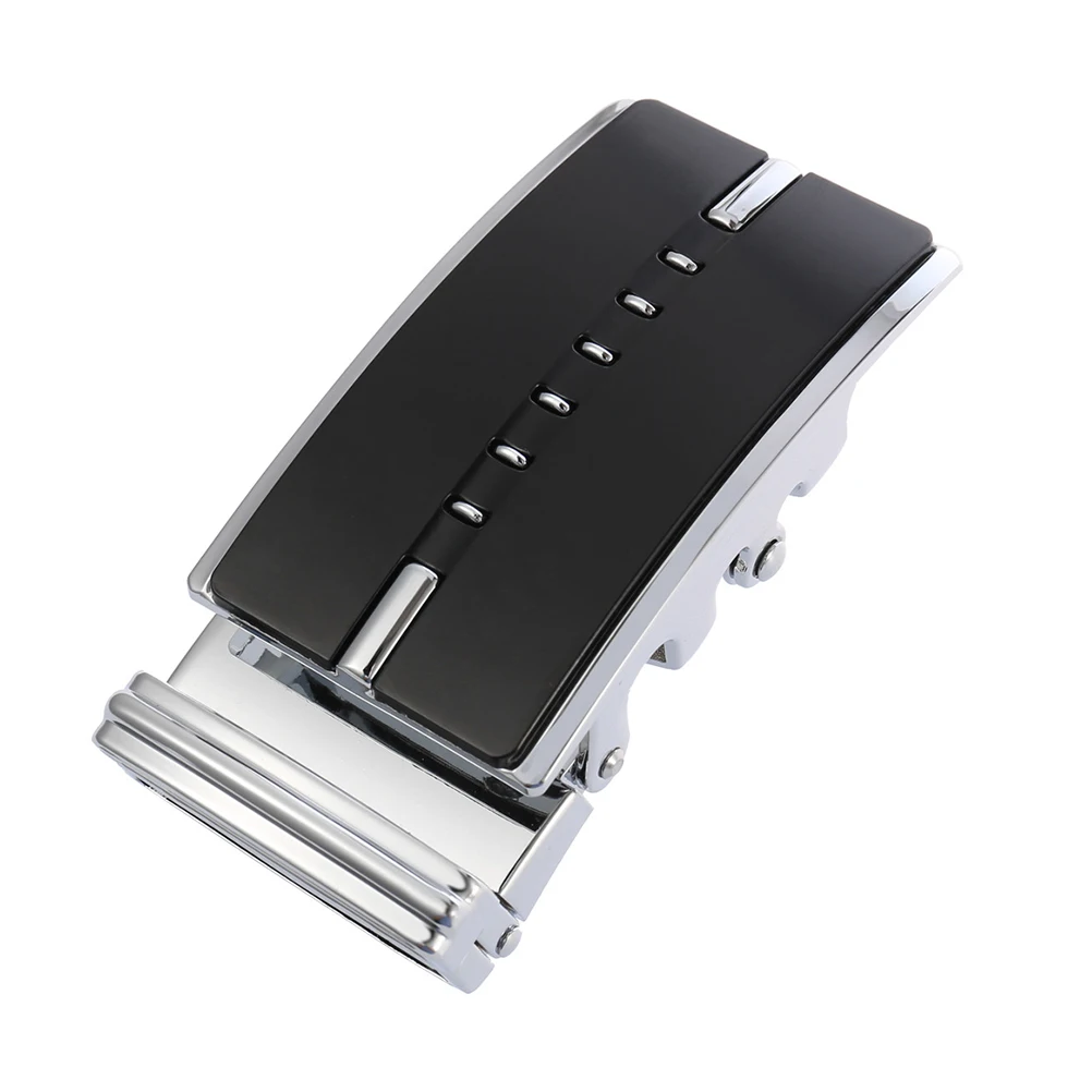 

Automatic Belt Buckle Fashion Fastener for Men Durable Alloy Easy to Use Perfect for Belts Business Occasions Black