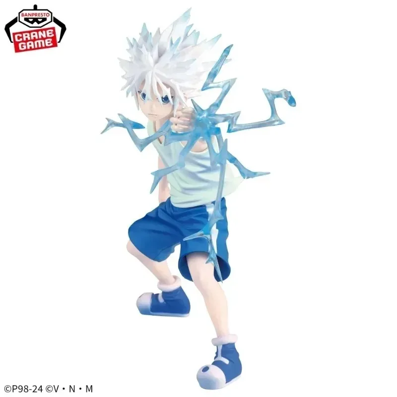 En Stock Original Bandai HUNTER × HUNTER Anime VIBRATION STARS -KILLUA-II figuras de acción juguetes regalos de modelos coleccionables