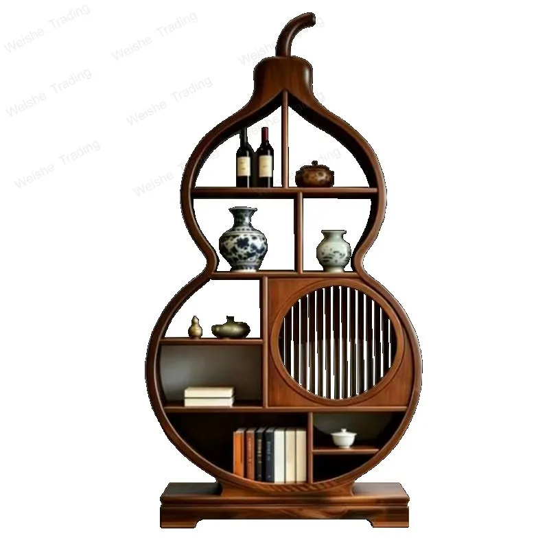 American Cello North American Black Walnut Solid Wood Wine Cabinet Display Cabinet