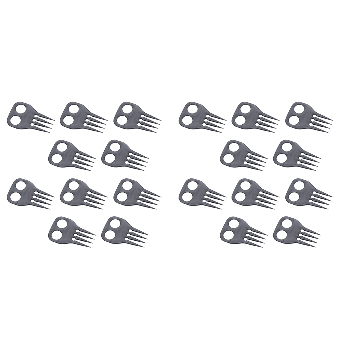 【الأسهم】20 قطعة مشط تجديل الحصان لأداة ركوب الخيل في الهواء الطلق #3