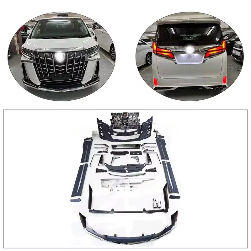 Alphard 30 to 35 Series Mona Lisa Style OEM Fit Body Kit High Precision Exterior Upgrade Modification Parts