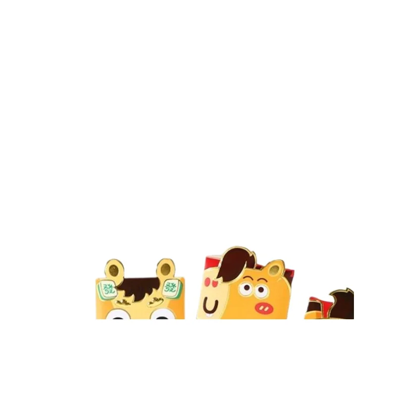 

6 шт. 2026 год лошади мультфильм Новый год красный пакет счастливый красный конверт креативный весенний фестиваль день рождения свадьба счастливый мешочек для денег