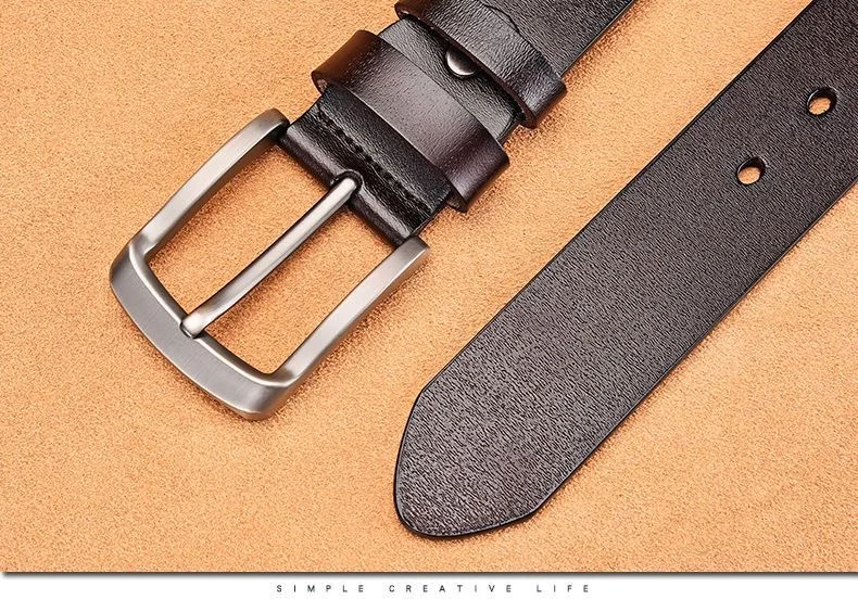 Guter und Günstiger Herren Retro-Dornschließen-Gürtel Geeignet für Formelle Anlässe Hohe Kosteneffizienz Casual Anzug-Hosen-Gürtel Design – Detail 19