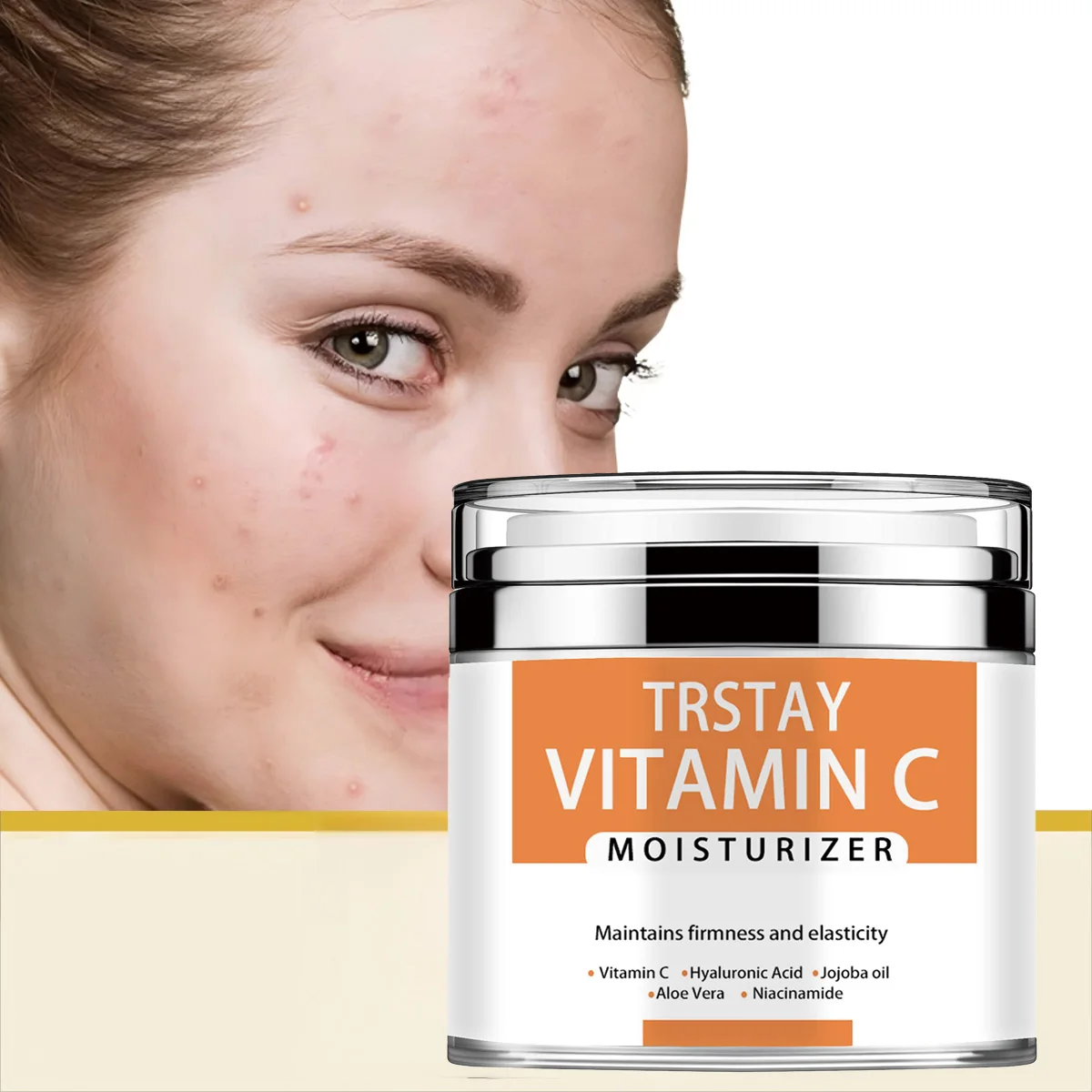 

TRSTAY Витаминный увлажняющий крем для лица с гиалуроновой кислотой, масло Джоджаба, алоэ вера, ниацинамид для укрепления и эластичности, уход за кожей