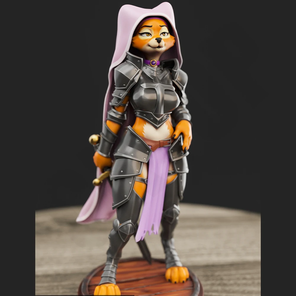 

1/24 Resin Figure Model Kit Sexy Belle Maid Marian NSFW Fox Doll Diorama Unassembled Unpainted Doll 3D Print DIY Statue Toys