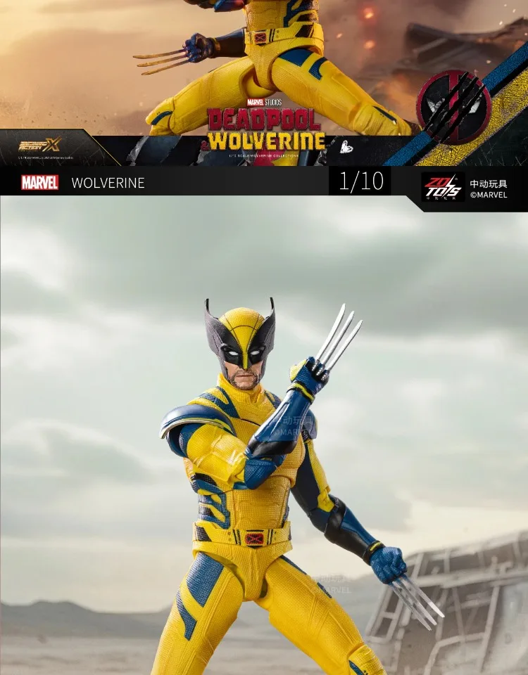 ZD Toys film 1:10 Deadpool & Wolverine Action figures Deadpool Boxed Wolverine Collection Adult Action Figures