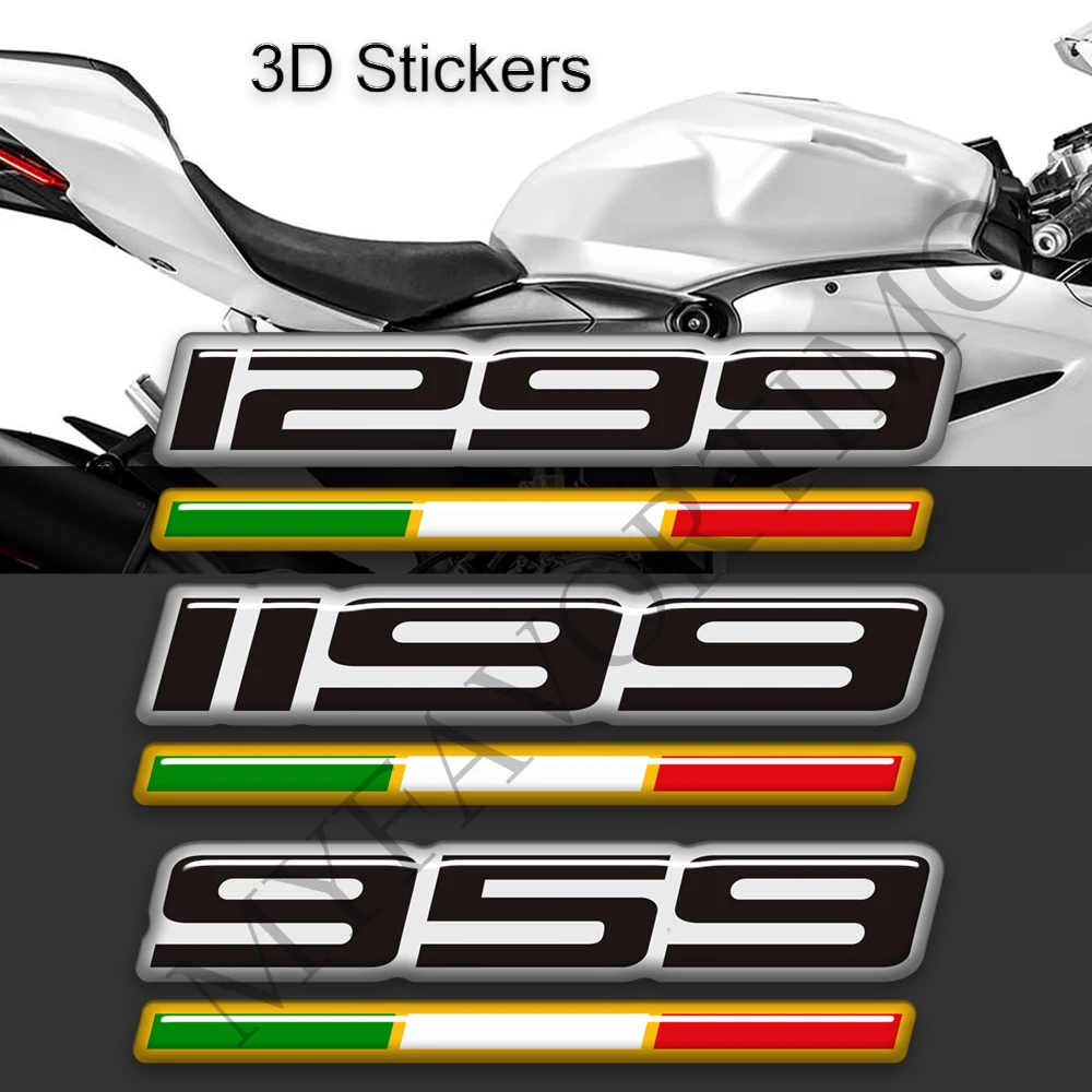 

For DUCATI PANIGALE V2 899 959 1199 1299 Tank Pad Motorcycle Stickers Decals Gas Fuel Oil Kit Knee Fish Bone Protector