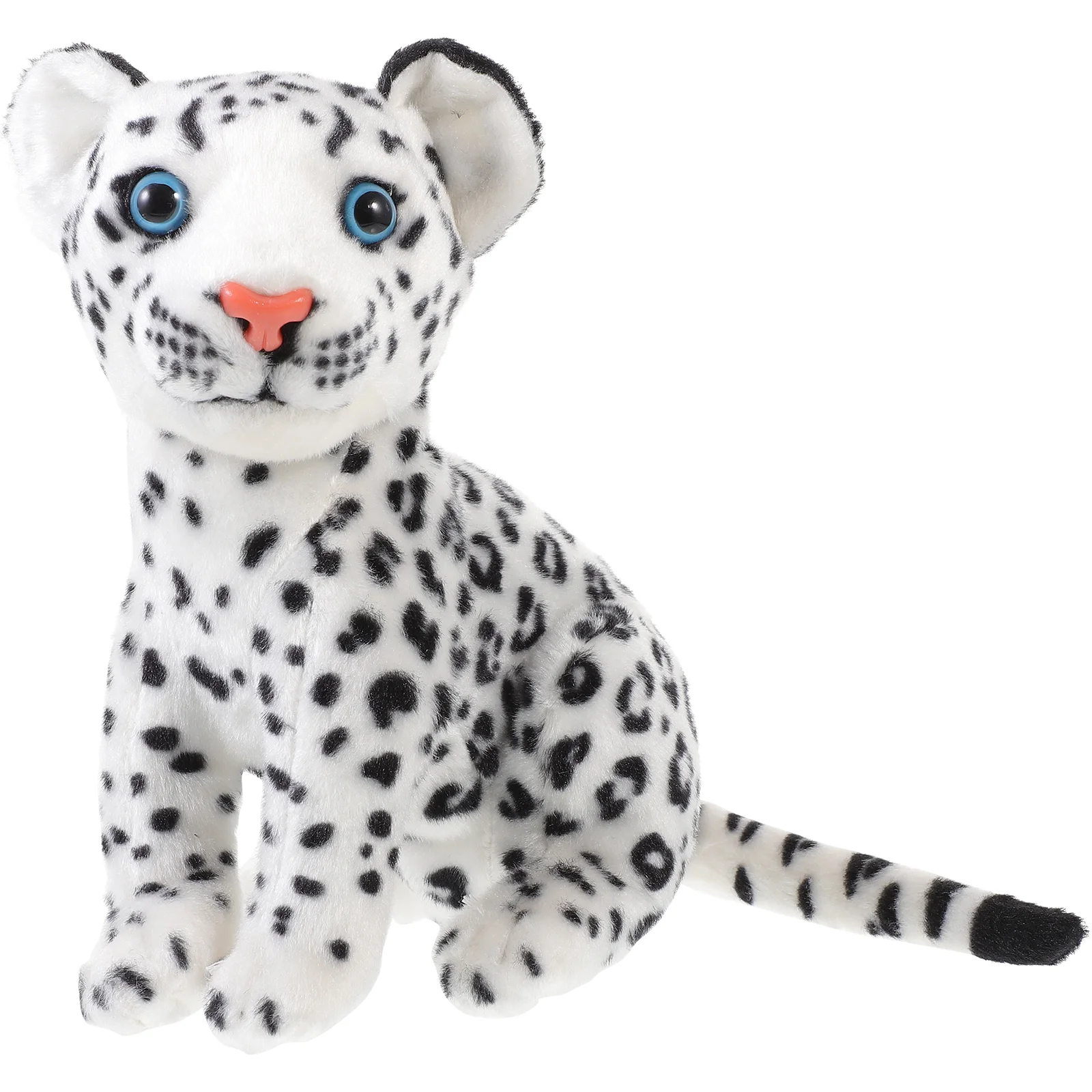 

Simulation Animal Plush Toy Lion Leopard Rag Cute Decorative Wear-resistant Stuffed Snow Bedroom Christmas Animals