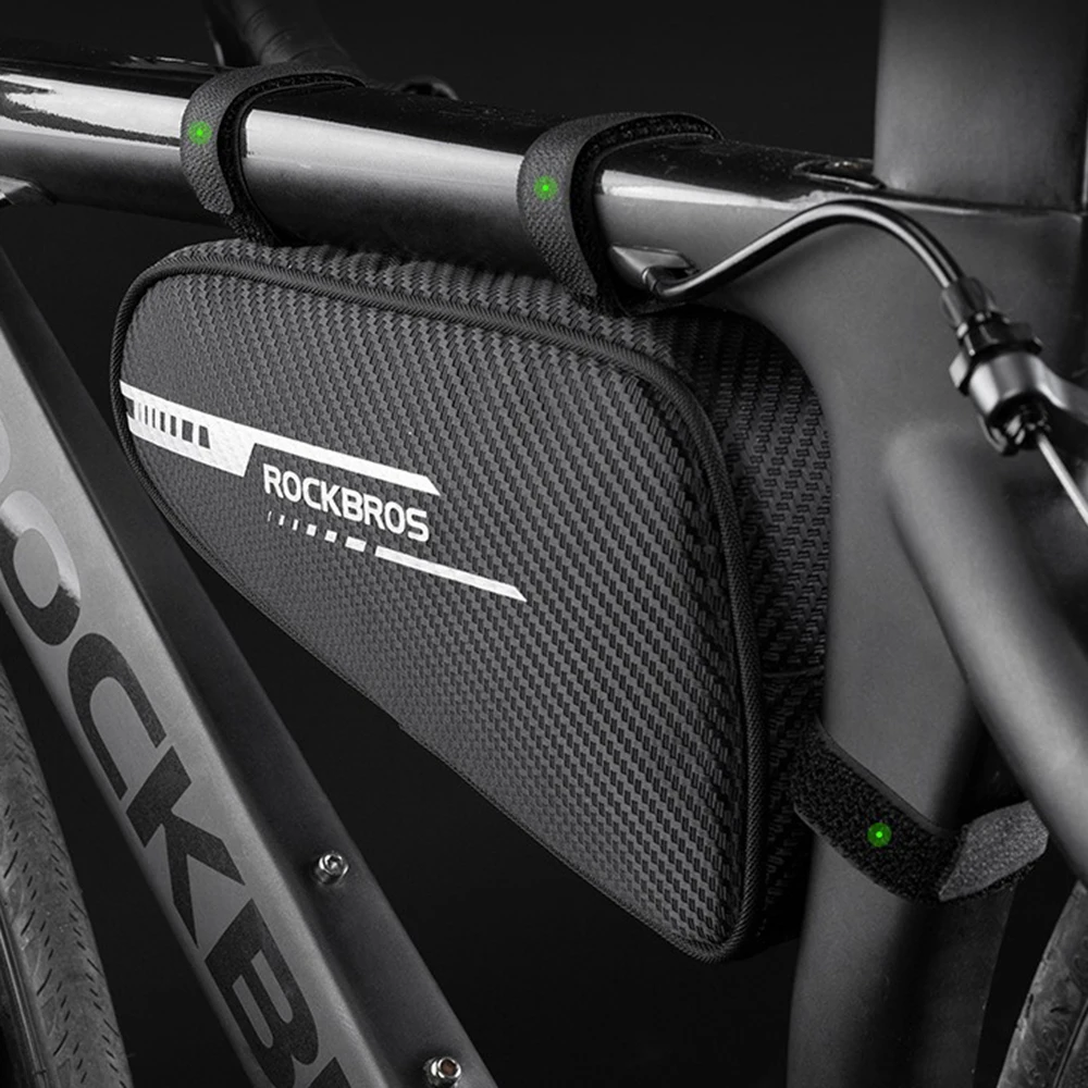 Rock Brothers 1.2L Bike Bag Tube Bag Triangle Front Bag Beam Bag Road Bike Lightweight Saddle Bag Tools Bike Accessories 자전거 가방