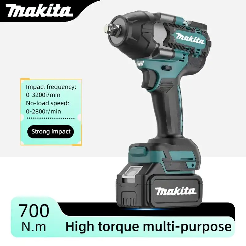 Makita DTW700 18V Cordless Impact Wrench Brushless Electric Wrench Auto Repair Tool (Bare Tool)