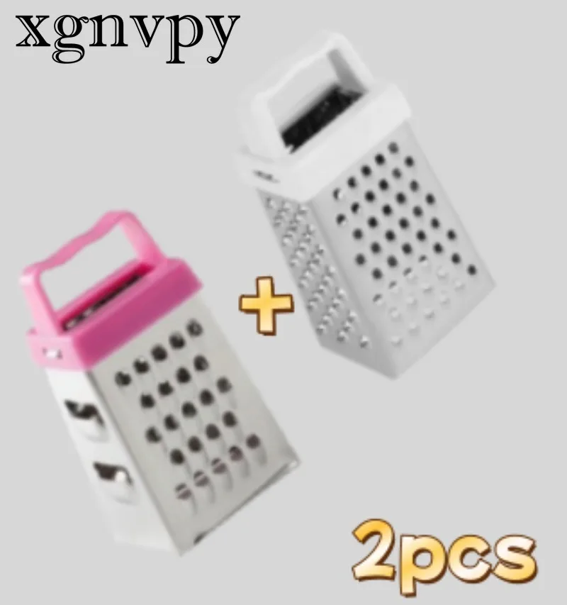 xgnvpy 2PCS Mini Manual 4 Sided Vegetable Slicer Stainless Steel Grater Kitchen Tool for Carrots Fruits Cheeses  Easy to Use