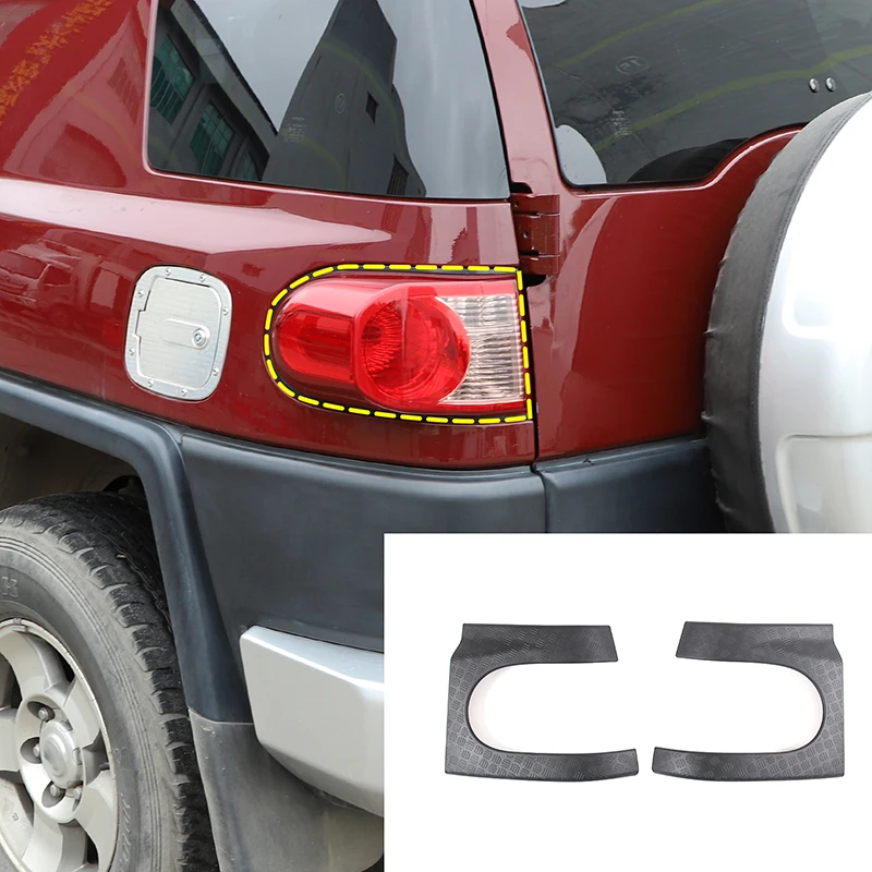 

Car Styling Black ABS Rear Corner Armor Tail Light Cover Guard Trim For Toyota FJ Cruiser 2007-2021 Auto Accessories