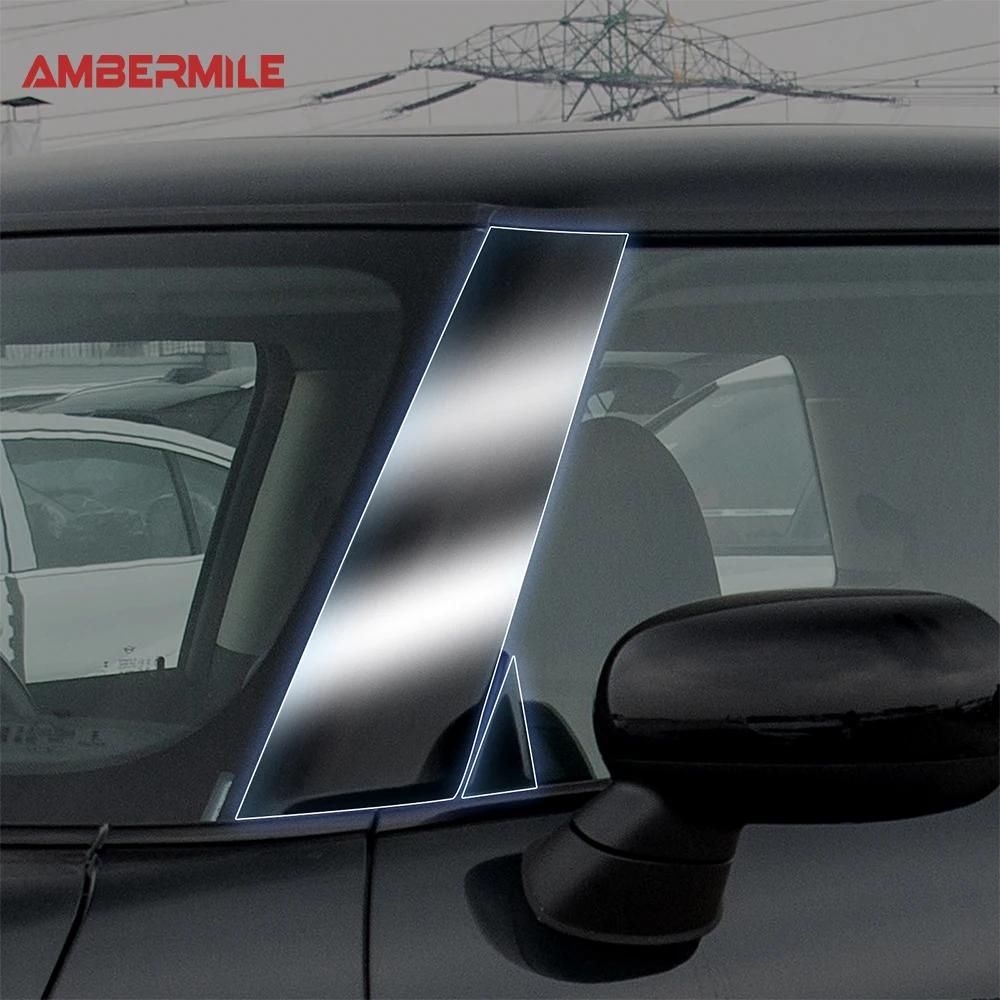 TPU for Mini Cooper S F66 2024 2025 F56 2014-2023 Car Window A B C Pillars Protection Film Sticker Anti-scratch Transparent