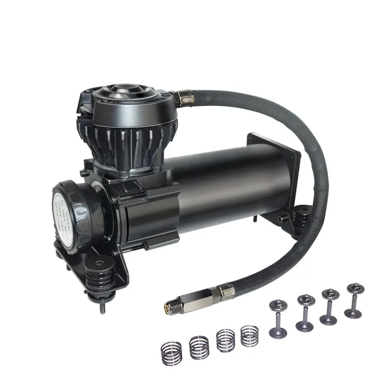 Universal V360 200Psi 58DB 1/4NPT 12V Waterproof  Silent Air Suspension Compressor Pump Kit Waterproof grade IP67 Black