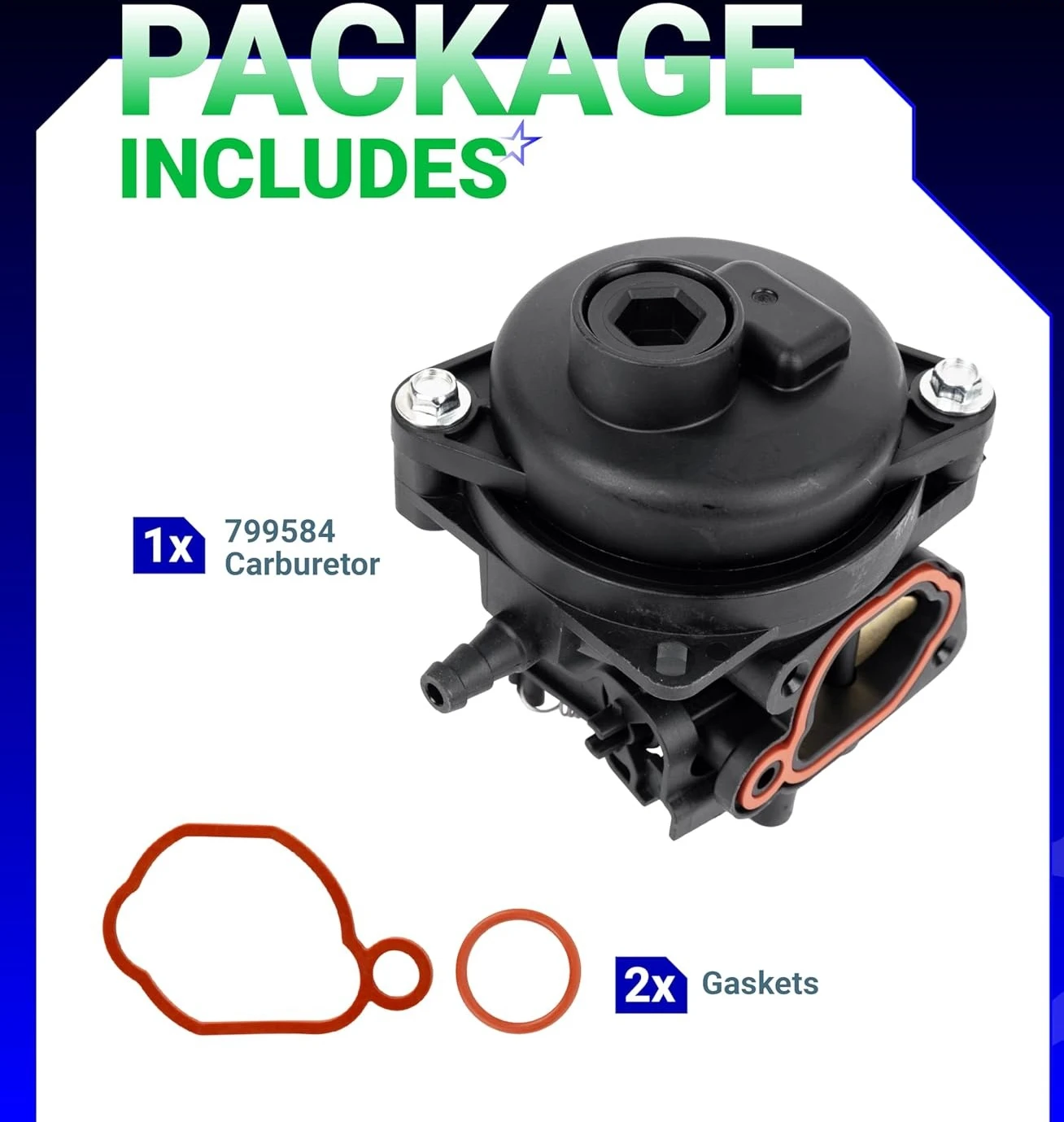 799584 592361 Carburetor Compatible with 550EX  725EXI 140ccHusqvarna LC121P Troy-Bilt TB110 TB200  Lawn Mower - Replaces 594058