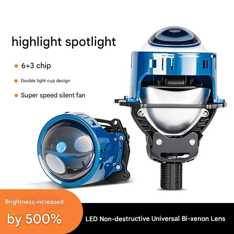 

K5A 120 Вт светодиодные двухлучевые проекторные фары с двойной линзой H4 H7 9005 9006 супер яркие автомобильные светодиодные фонари аксессуары