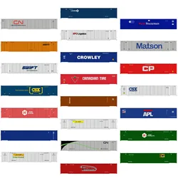 Evemodel N Scale 53ft Containers with Magnets 1:160 53' Shipping Cargo Box (Pack of 3) Model Trains C15009