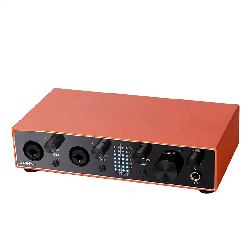 USB Single Channel Audio Interface Realtime Display For Recording Dubbing Make Songs and Later Modification