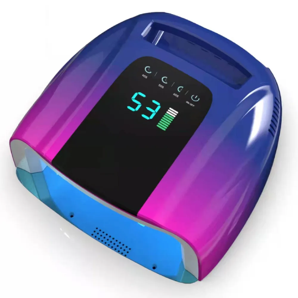 Faster Curing 10S 30S 60S 90S Timer For Rechargeable Nail Dryer Uv Led Nail Lamp