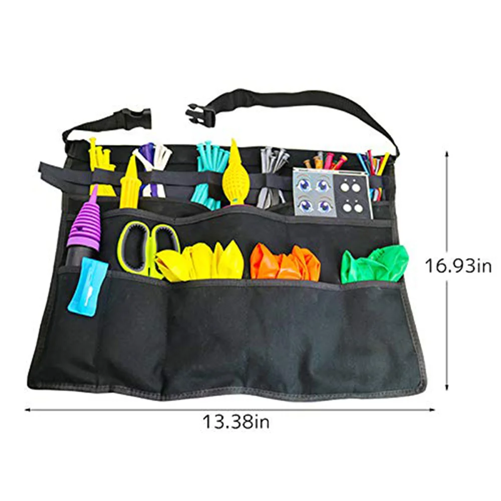 Multifunctional Balloons Organizer Bag Pump Accessories Portable Balloon Tool Bag Entertainer Clown Balloon Twister Waist Bag