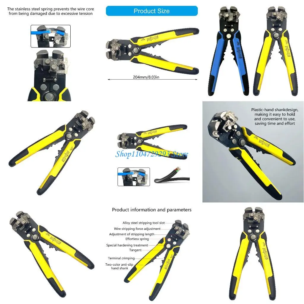 

Y2GD Профессиональный резак для щипцов проводов и автоматический инструмент для зачистки проводов для сетевых установок