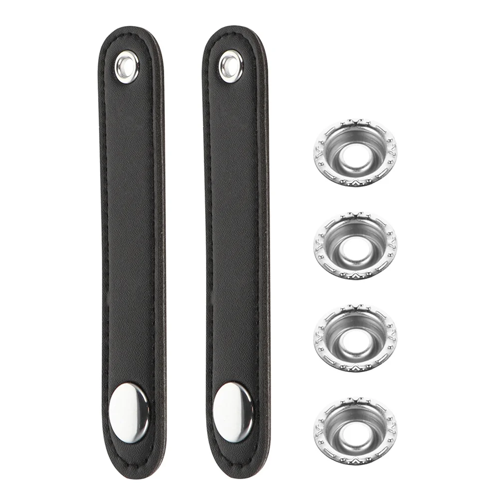 

2Pcs Universal Double Layer Accordion Bellow Buckle Strap PU Secure Fit Most Sizes Prevents Loosening Damage Instrument