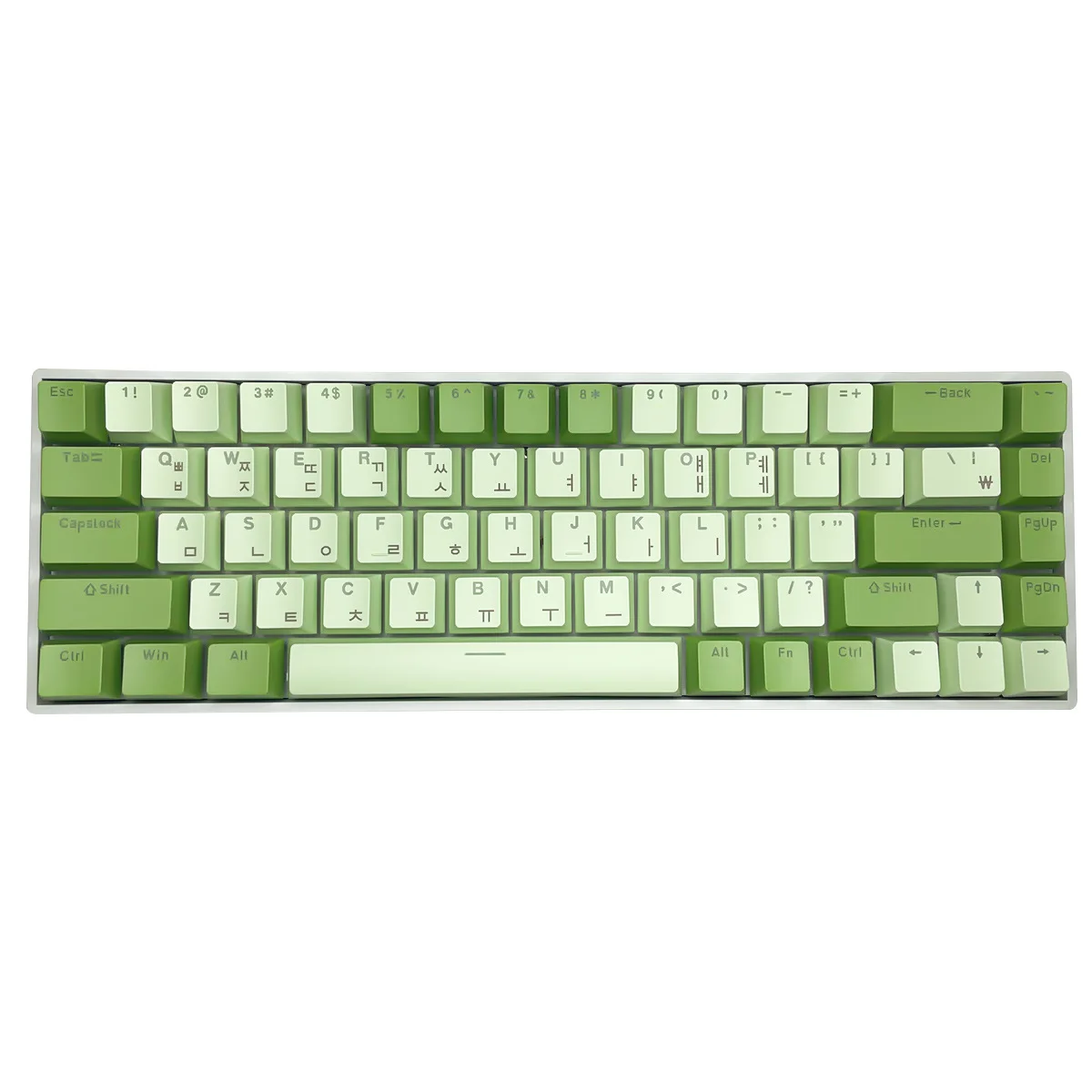 Mechanical keyboard Korean English Letter Lingua Franca keycaps Red Axis Keyboard Gaming Keyboard Usb Wired 68 Keys For Computer