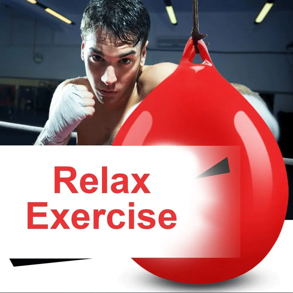 Heavy Duty Aqua Punching Bag Portable Red PVC Boxing Water Aqua Bag Hanging Boxing Practice Heavy Punching Bag