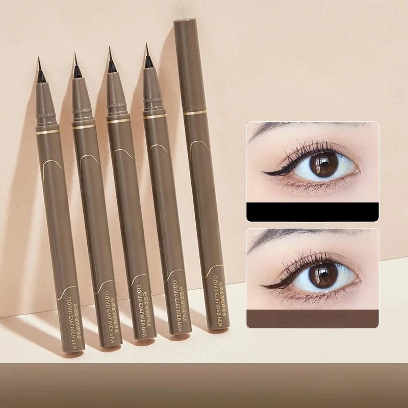 High-Quality Waterproof Quick Dry Long Lasting Color No Smudging Eyeliner Pencil Liquid Eyeliner 0.01mm Super Slim