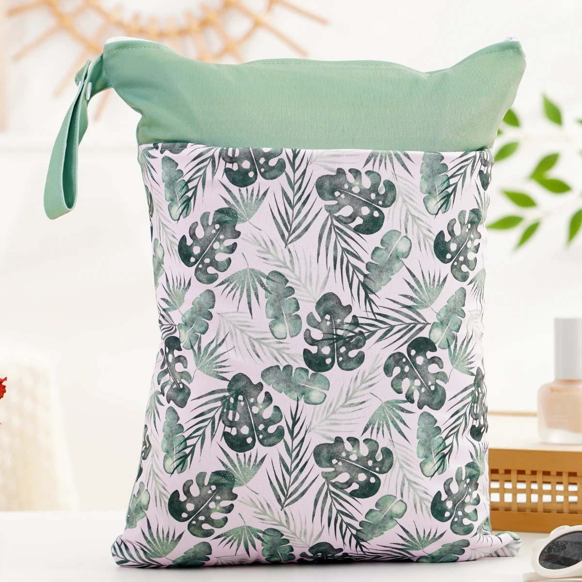 Happyflut 5/10 Pcs PUL Waterproof Wet Bag Resuable Diaper Bag Washable Sanitary Napkin Storage Bag for Swimsuits Wet Clothes