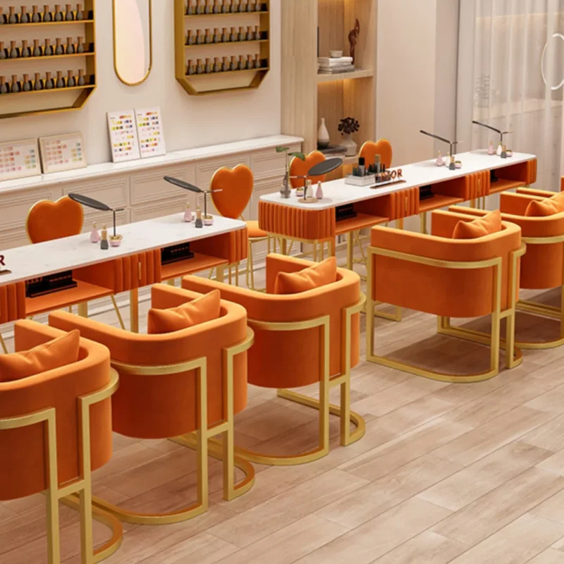 

Аксессуары для парикмахерских салонов, портативные ногти для маникюра, 2024, эстетические столы, Туалетные столы, стулья для Ресепшн